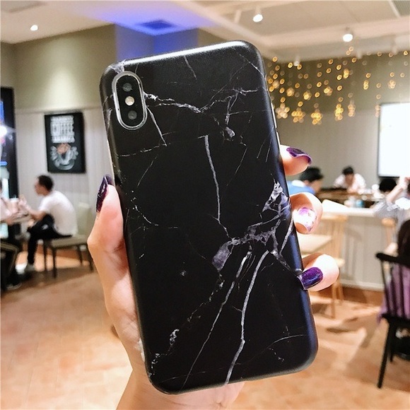 Black Marble iPhone Case 7 8 Plus X XS XR Max - Picture 2 of 3